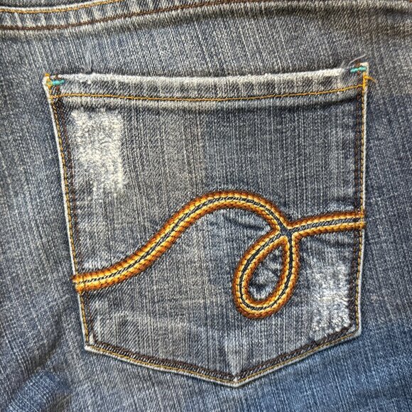 See Thru Soul Dino Flare Jeans - Picture 9 of 11